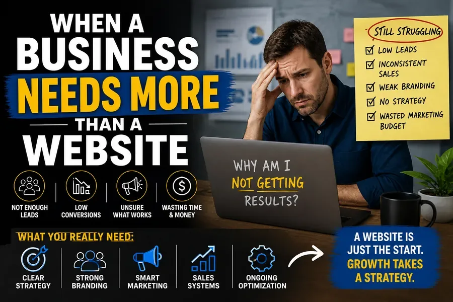 Business operations workspace showing website, scheduling, and customer workflow tools.